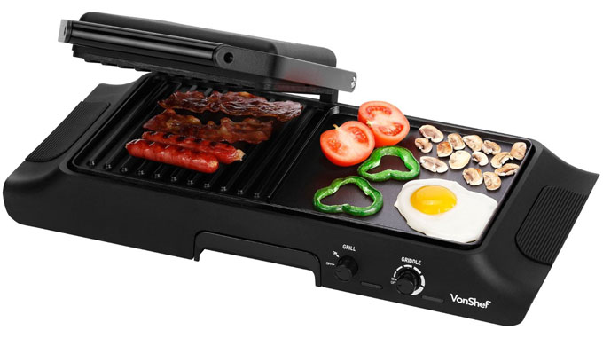 VonShef Electric Grill and Griddle