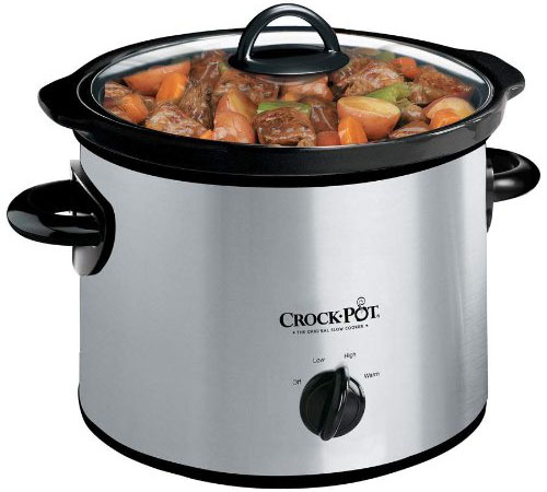 Crock-Pot SCR300SS 3-Quart Round Manual Slow Cooker