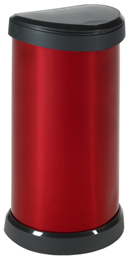 Curver 40L Touch Bin Red