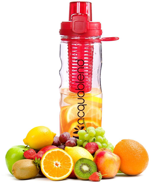 Premium Fruit Infuser Water Bottle By Acquablend RED