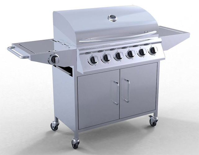 FoxHunter Garden Outdoor Portable Gas BBQ with Side Burner