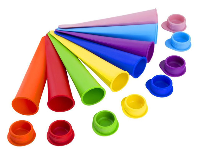 Golden Spoons 8-Pack Silicone Push Pop Ice Lolly Mould
