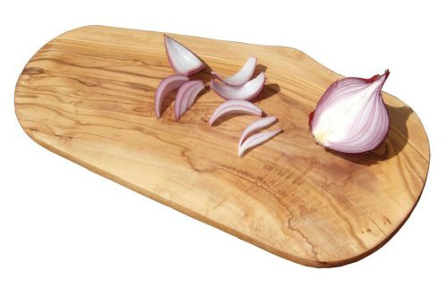 Naturally Med - Olive Wood Chopping Cutting Cheese Board - 12 inch