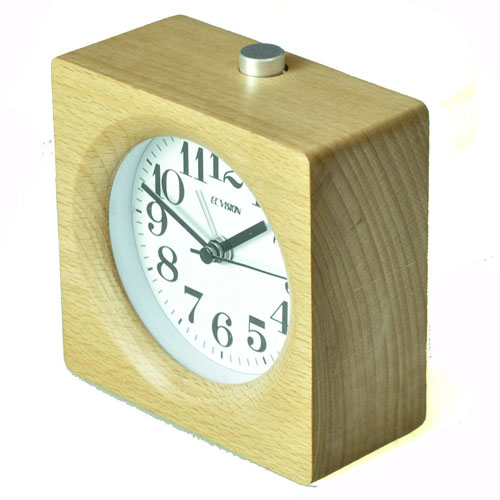 ECVISION Handmade Alarm Clock Classic Small Square