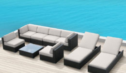 Luxxella Outdoor Bella 9 Sectional Sofa Wicker Couch Set