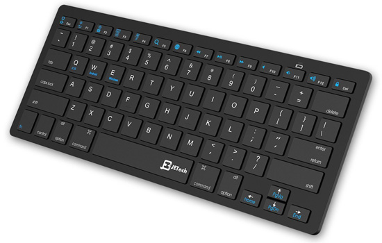 JETech Bluetooth Wireless Keyboard Black