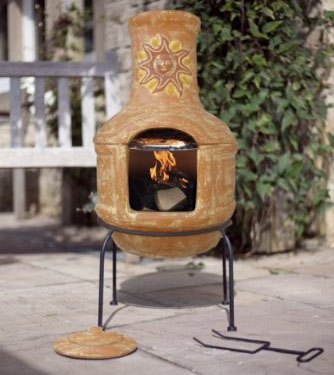 Clay Sunset Pizza Chiminea 85