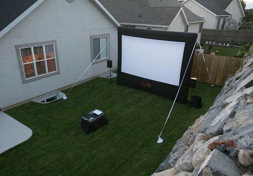 CineBox Home 12' x7' Backyard Theater Projection System
