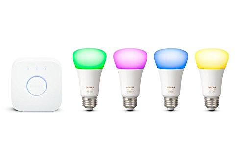 Philips Hue White and Color Ambiance Smart Bulb Starter Kit