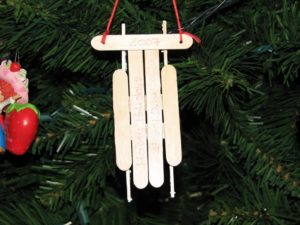 Popsicle Stick Sleighs