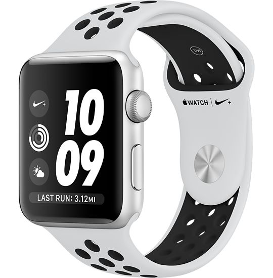 Apple Watch Series 3 Nike+ Silver Aluminum Case with Pure Platinum/Black Nike Sport Band