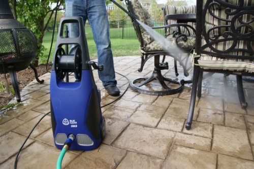 AR Blue Clean AR383 Pressure Washer in Action