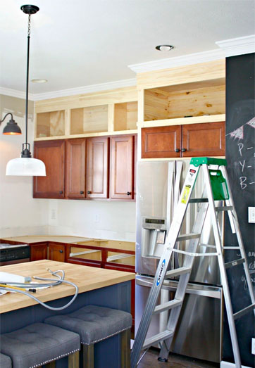 Extending Wall Cabinets in the Kitchen