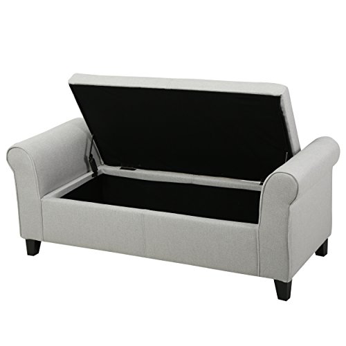 Storage Ottoman Bench with Arm Rest