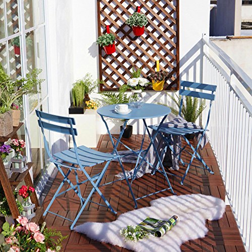 Foldable Steel Outdoor Bistro Set from Amazon
