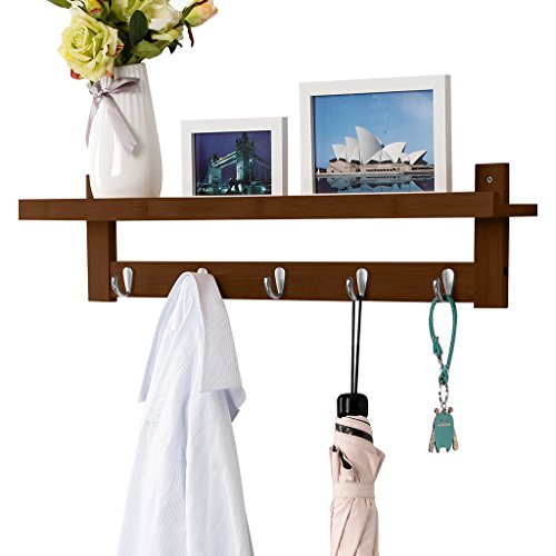 Coat Rack Shelf Wall-Mounted