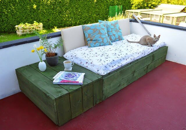 DIY Patio Day Bed or Garden Sofa