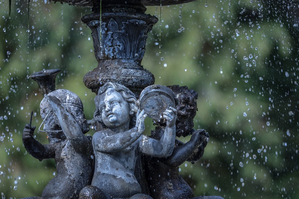 Solar Powered Water Fountain and Water Feature