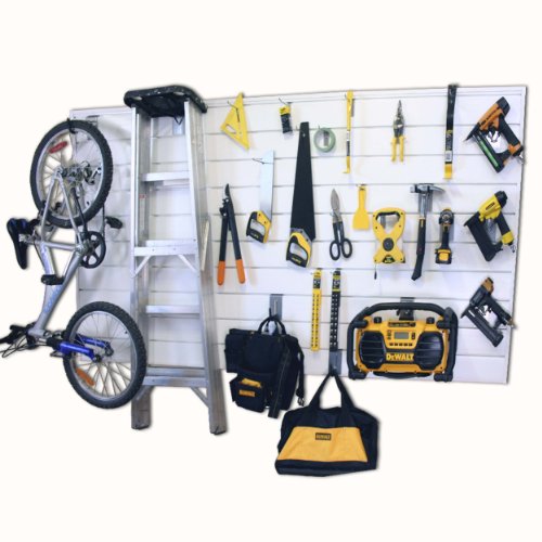 Heavy Duty PVC Slatwall Garage Organizer for Building Tools