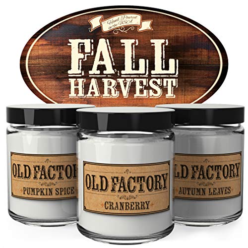 Fall Harvest Scented Candles Set