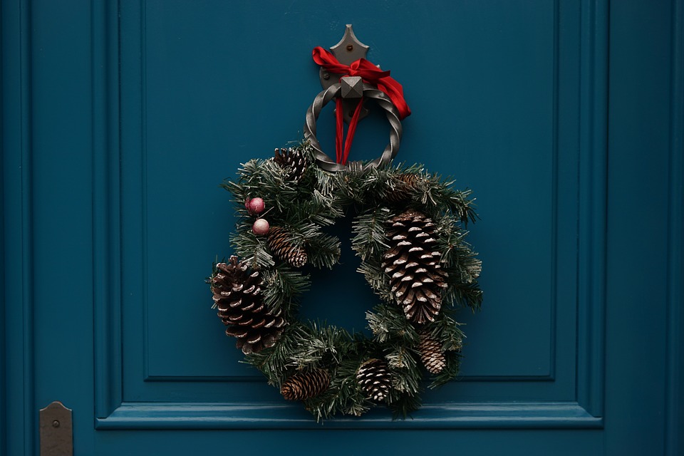 wreath on door