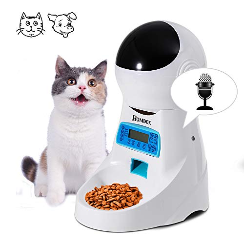 Homdox Automatic Pet Feeder Food Dispenser