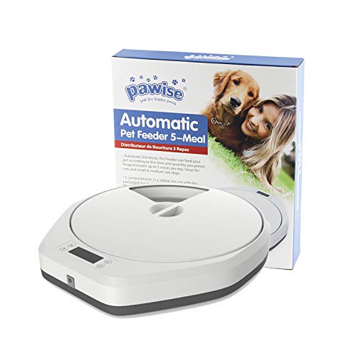 PAWISE Automatic Pet Feeder 5 Meals