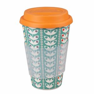 Bamboo Retro Daisy Reusable Coffee Cup