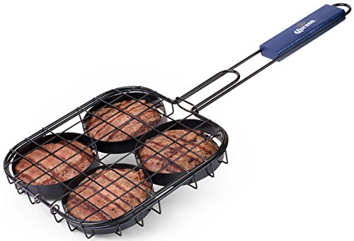 Burger Broiler Basket with Space for 4 Burgers