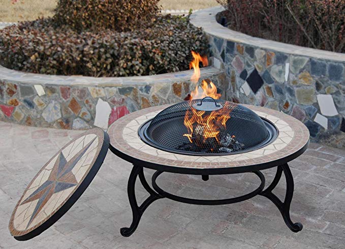 Bestfire SALTILLO BBQ FIRE PIT FOR GARDEN WITH GRILL KIT 1