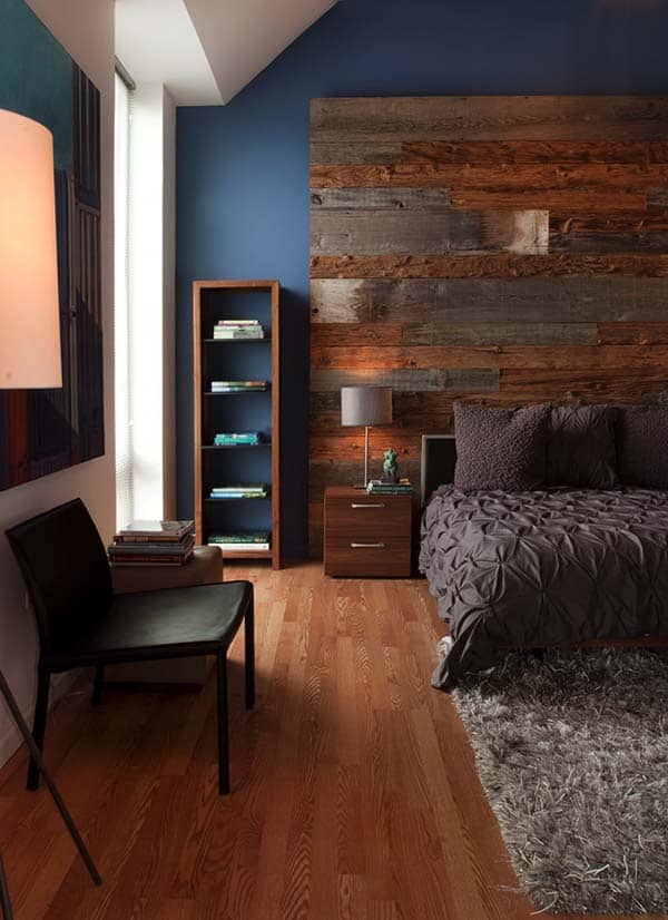 Giant Wooden Headboard Feature Wall