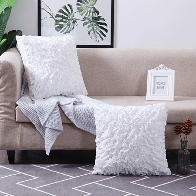 White Decorative Pillow Covers