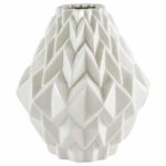 Rivet Modern Geometric Stoneware Flower Vase