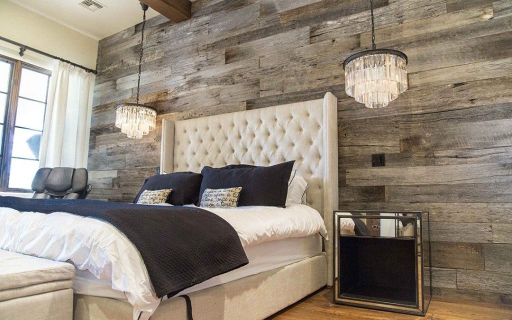 Tobacco Barn Grey Wood Wall Accent Chandelier Lights