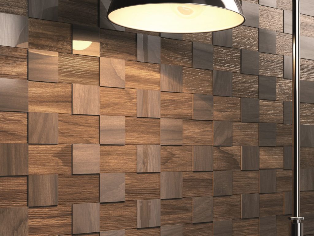 Contemporary-Dark-Wood-Wall-Covering-Near-Standing-Lamp on Homesfeed