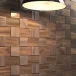 Contemporary-Dark-Wood-Wall-Covering-Near-Standing-Lamp on Homesfeed