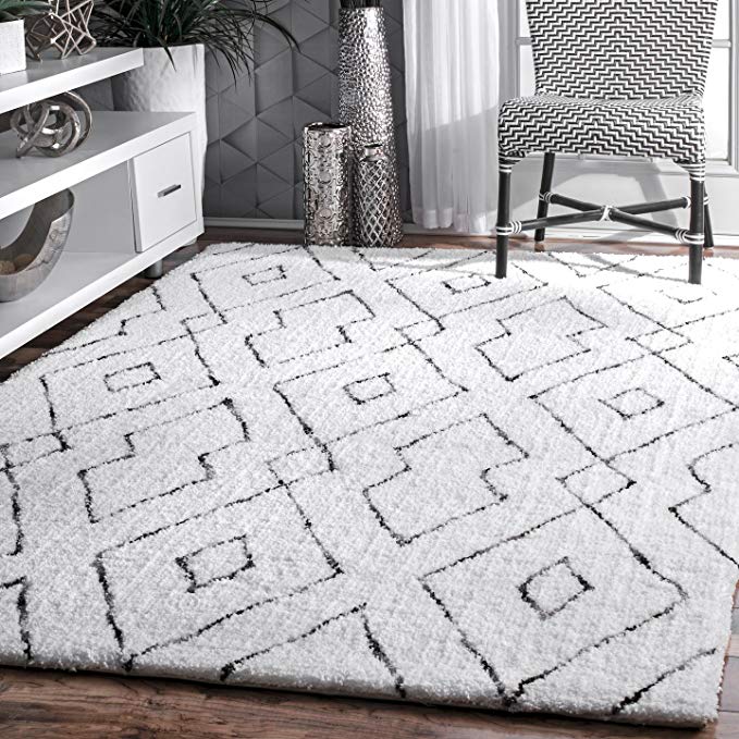 Lauren Lattice Shag Rug