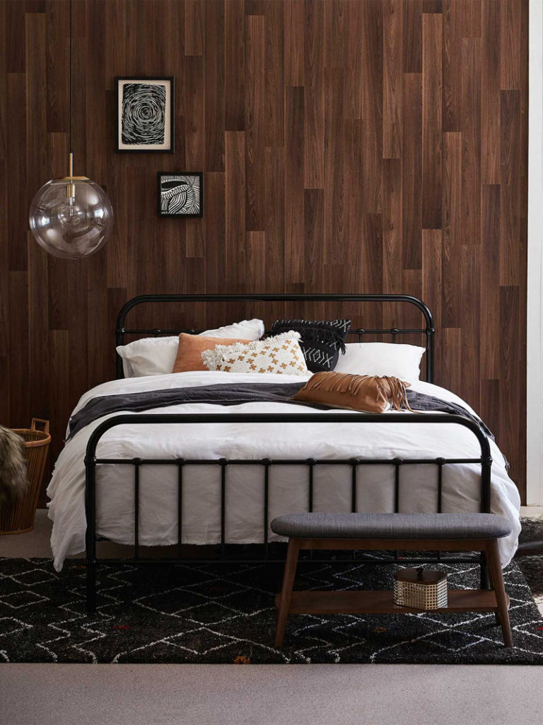 Timber Feature Wall for the Bedroom on realestate.com.au