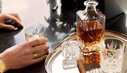 Whiskey Decanter and Glass Set