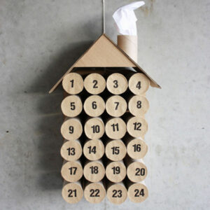 Advent Calendar from Cardboard Tubes