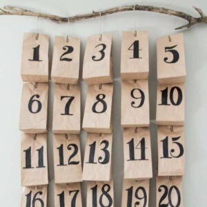 Advent Calendars using Brown Paper Bags