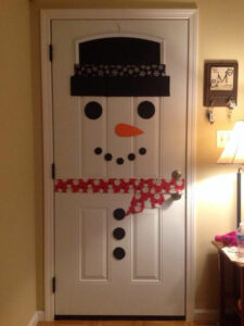 Christmas Snowman Front Door Decoration